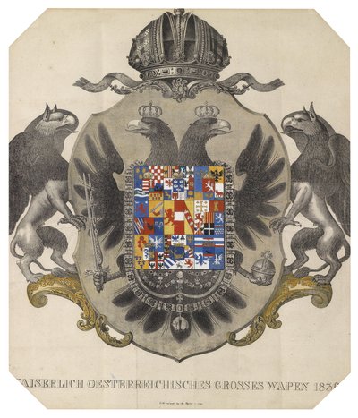 Imperial Austrian Great Coat of Arms by Unbekannt Unbekannt